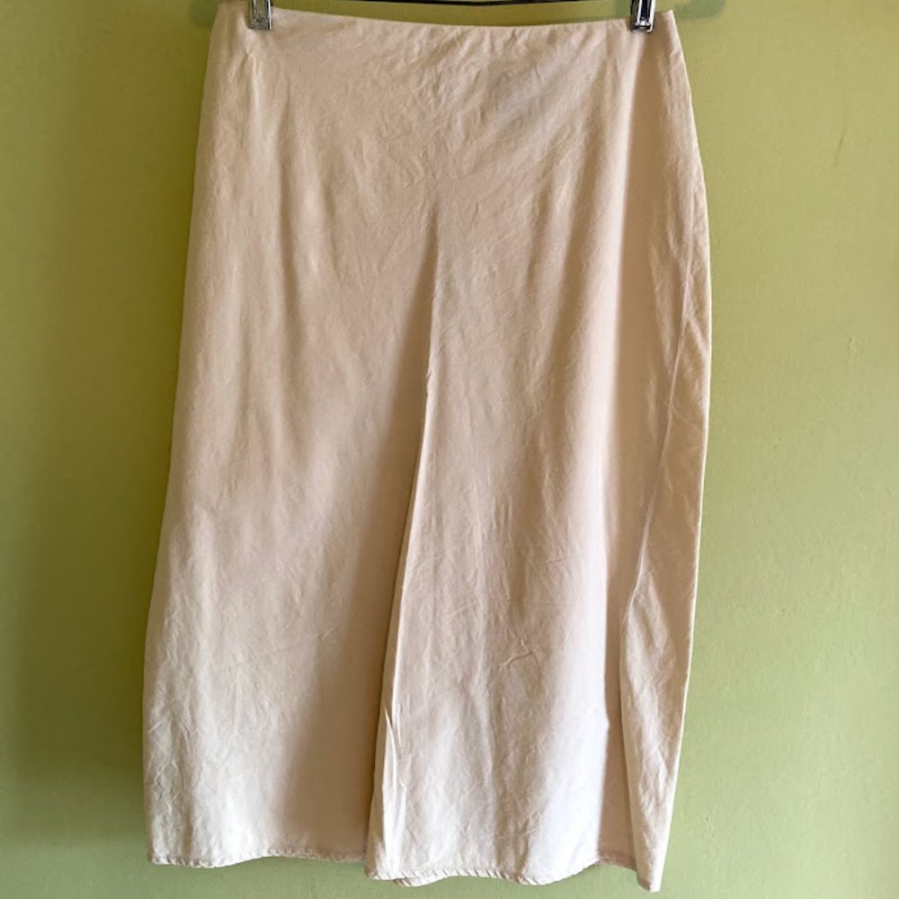 Beige Cotton Summer Skirt - Banana Republic
